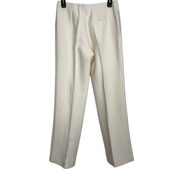 The Row Ivory Max Straight Leg Trousers Women’s Size 2 Minimalist Luxe Style - Picture 2 of 15